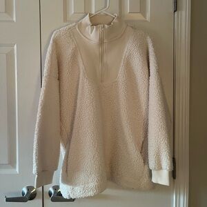 Aerie Oversized Sherpa Zip Up Size Medium NWOT